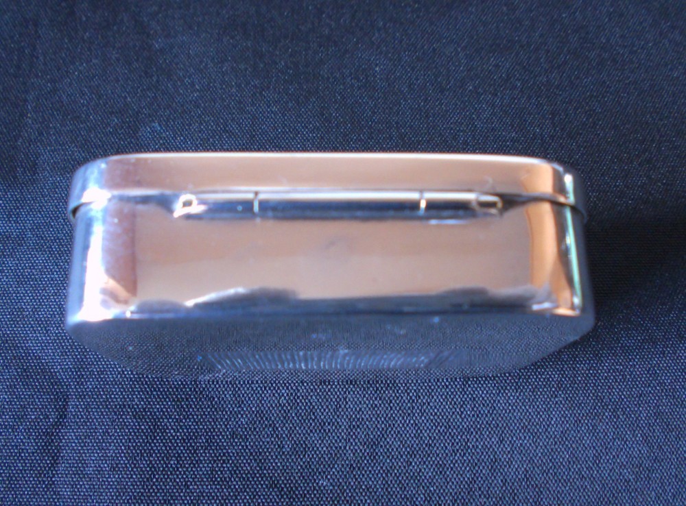 Solid Silver Rare Snuff Box With Match Strike Hallmark Date 1907 By Cohen & Char