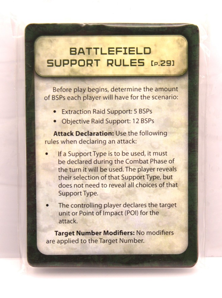 Battletech Battlefield Support Deck Cards in MINT