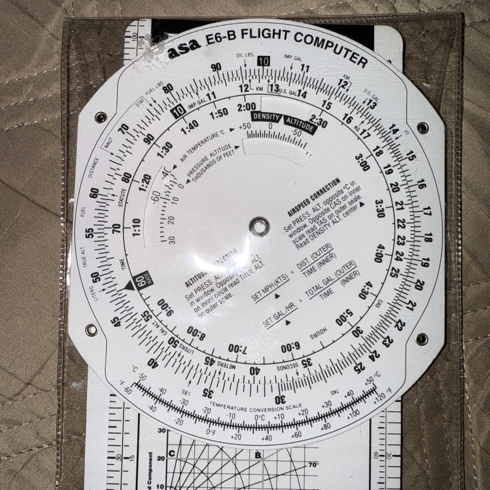 VTG ASA Air Classics E6-B Flight Computer With Instruction