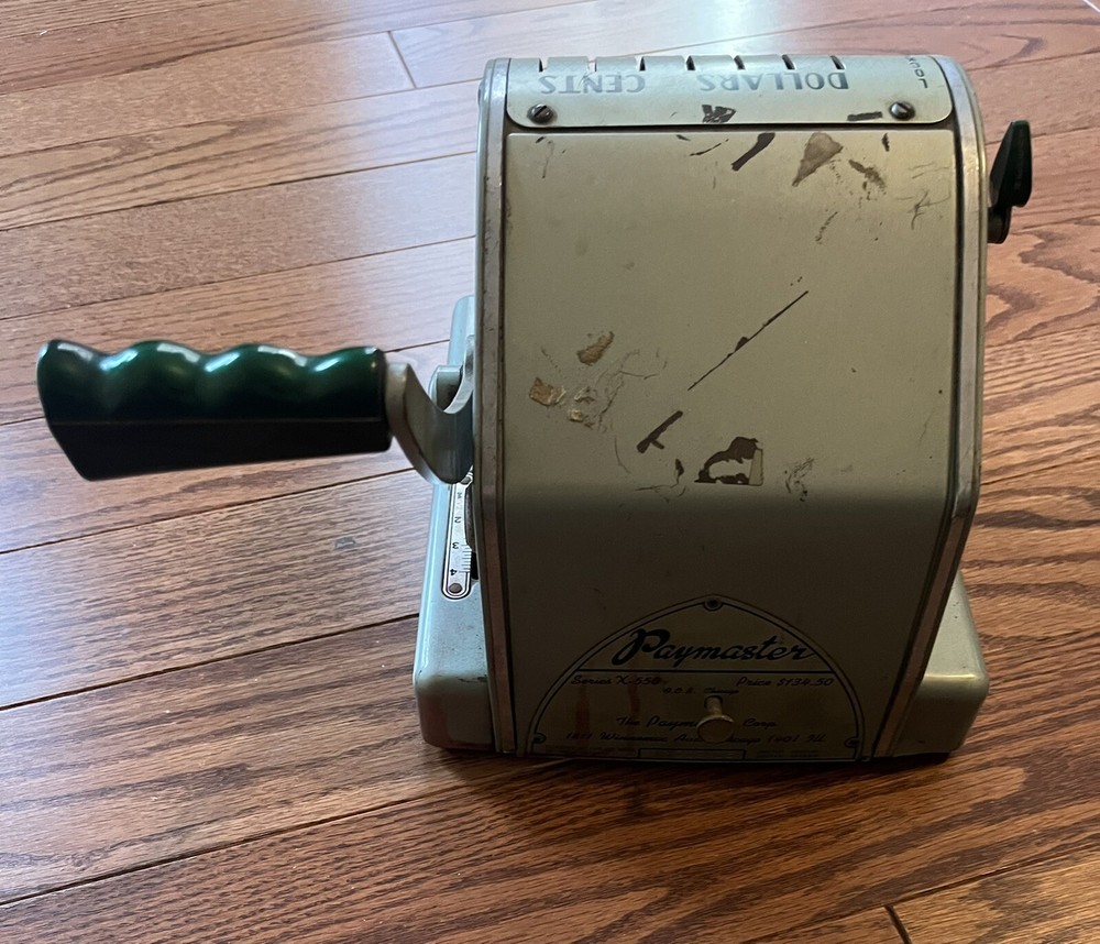 Vintage PAYMASTER X-550 Check Writing Machine