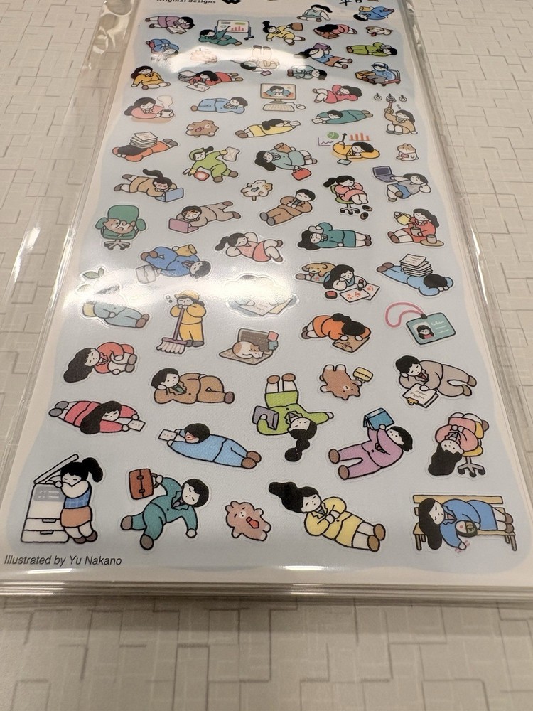 Mini Seal Stickers Sheet Mind Wave Planner Stickers About Lazy Weekdays