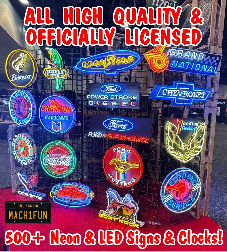 Neon Sign - Corvette C7 Flags w/ Backing 5C7COR * See MORE Corvette Stuff Inside