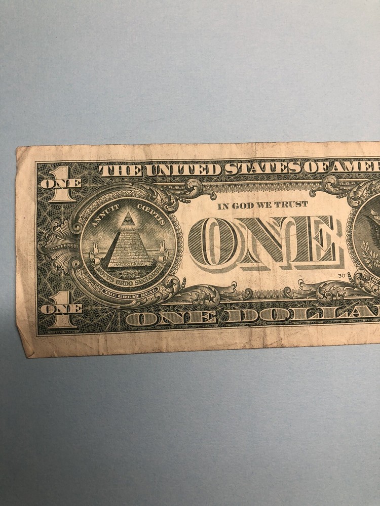 FANCY SERIAL NUMBER - 50000555 Binary - 2017 $1 CIRCULATED BILL
