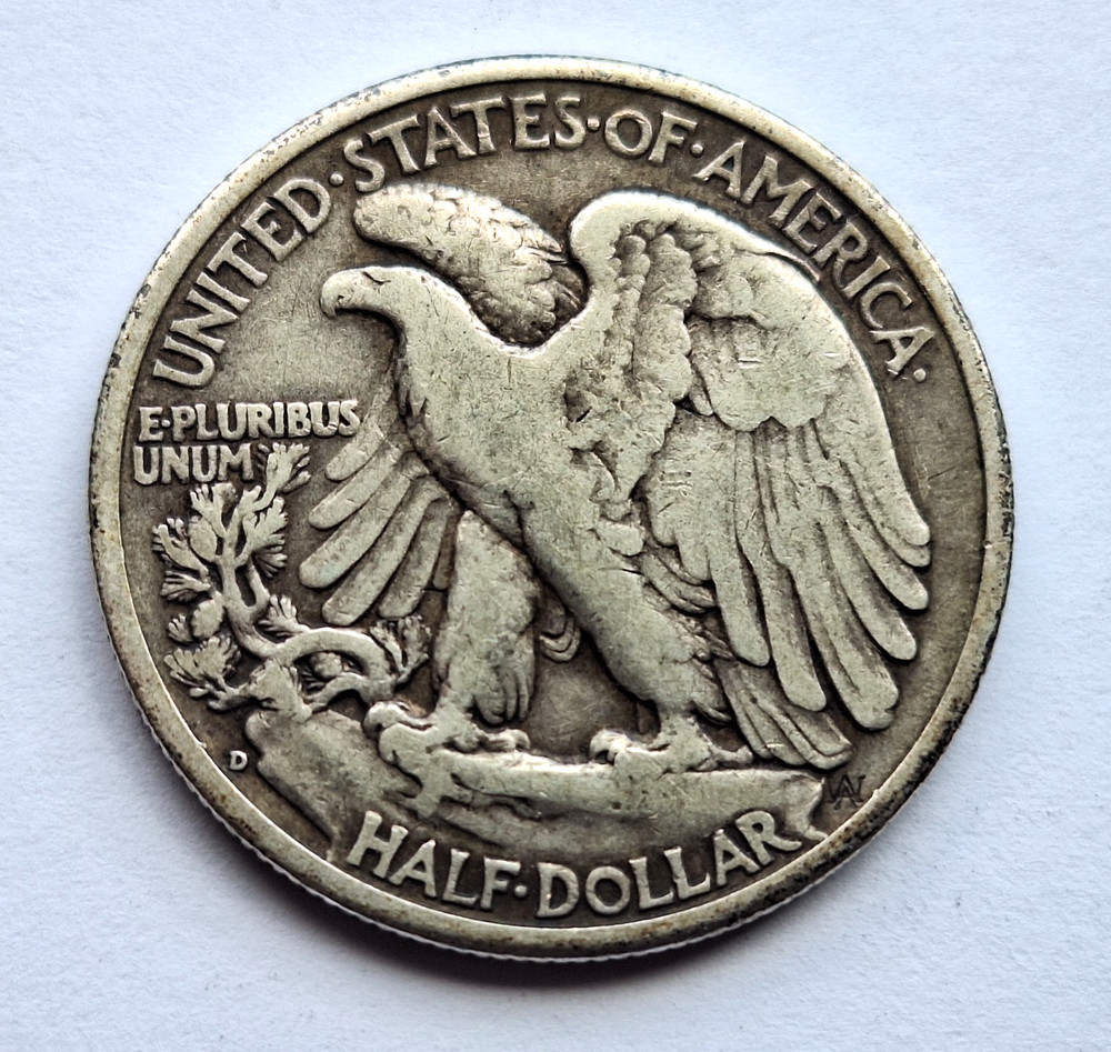 1941-D Walking Liberty Silver Half Dollar