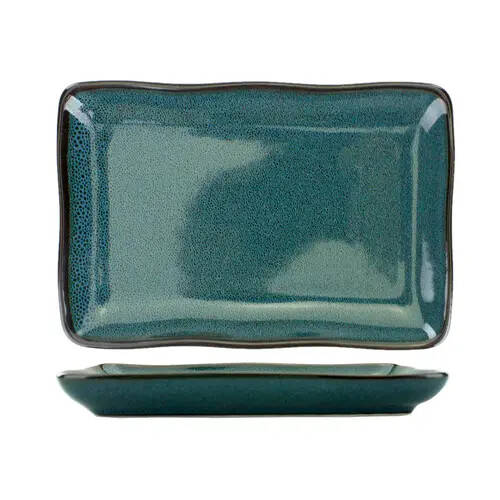13" x 6.5" Luna Midnight Blue Rectangle Platter - 1 Doz