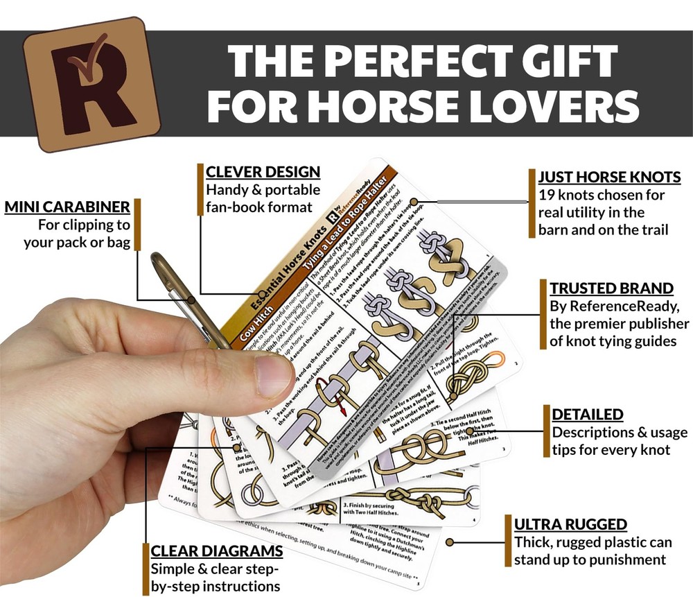 ReferenceReady Horse Knot Cards – Pocket Guide to Guide, Knots