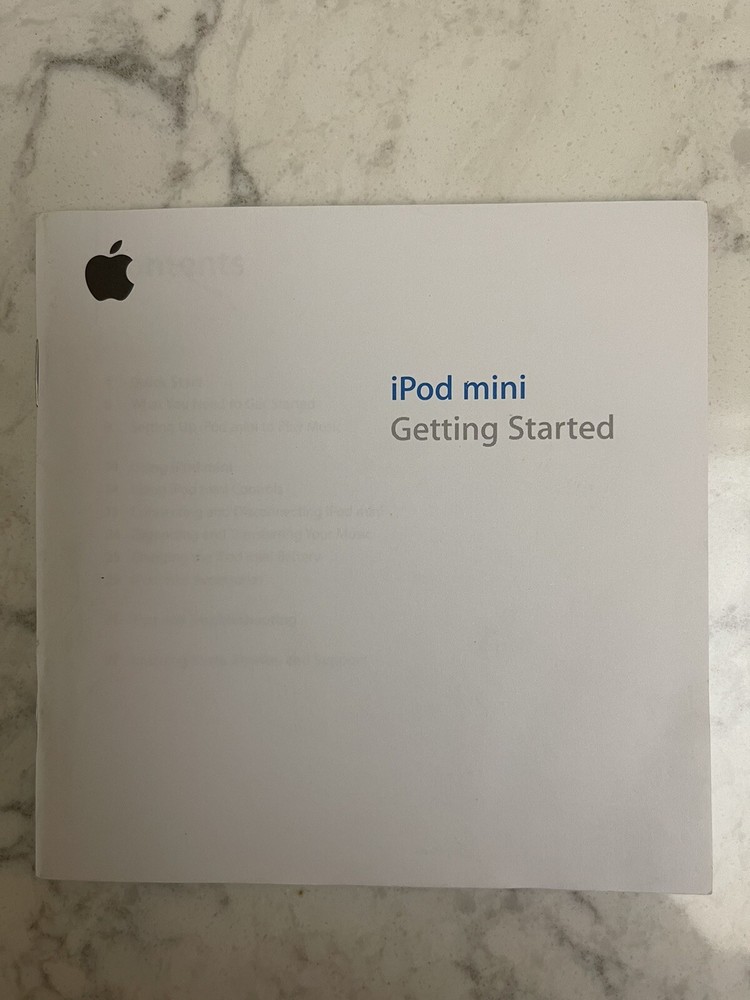 iPod mini Getting Started Instructions Brochure 2004