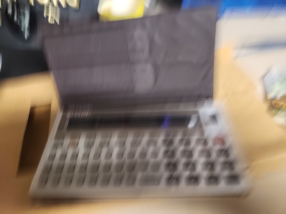 Sharp PC-1250A Pocket Computer W Case Hand Book Original Box Not Working