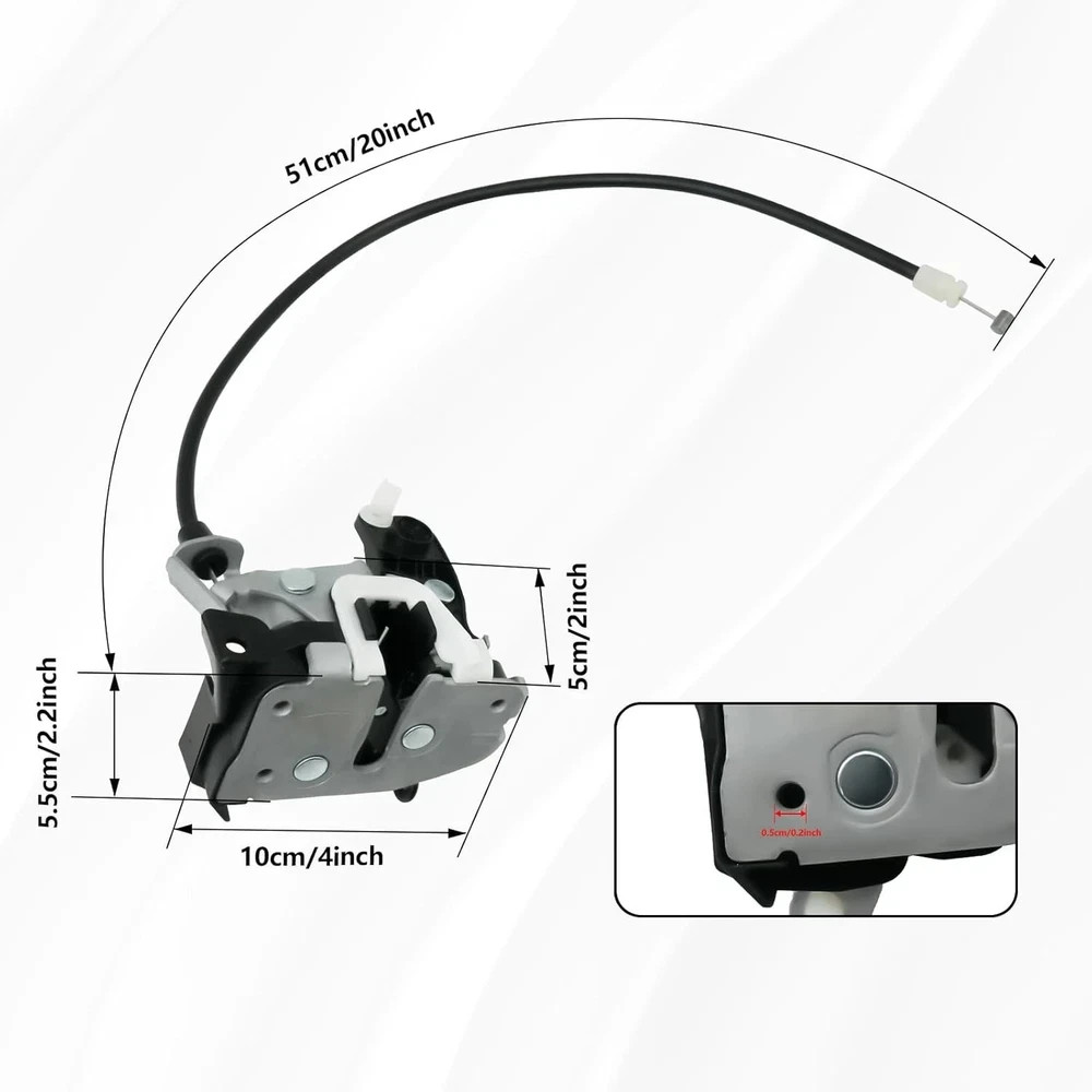 Door Latch Assembly Compatible with 1996-2019 E150 E250 E350 E450 Front Left