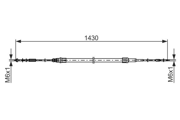 Cable Pull, parking brake BOSCH 1987482864