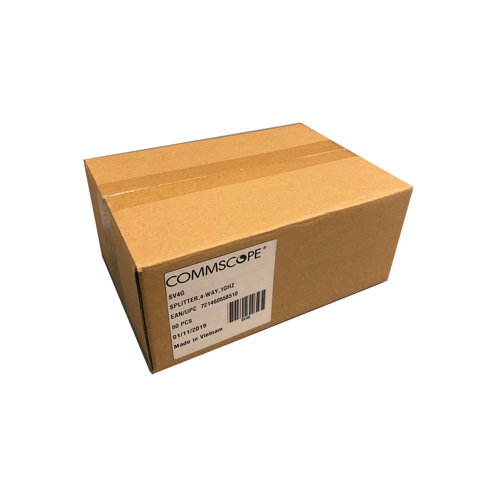 Commscope SV-4G Coaxial 5-1000Mhz 4-Way Splitter - 50 Pack