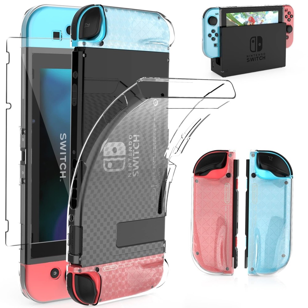 HEYSTOP Case Compatible with Nintendo Switch, Dockable Soft TPU Protective Ca...