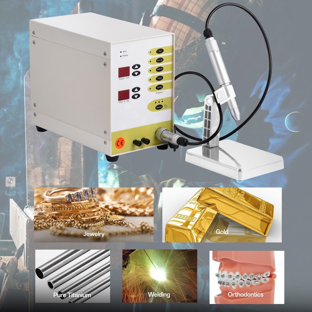 Automatic CNC Pulse Spot Welding Permanent Jewelry Welder Kit Arc Welding Adjust