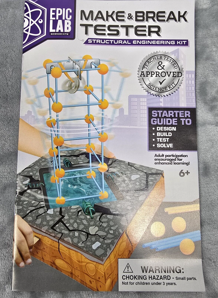 ARTSKILLS Epic Lab Make & Break Tester STEM Structural Engineering Kit New