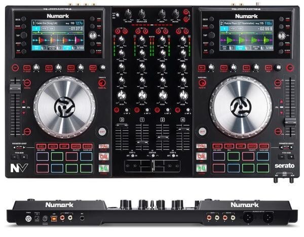Numark NV 4-Deck Dual-Display USB DJ Controller Used Tested