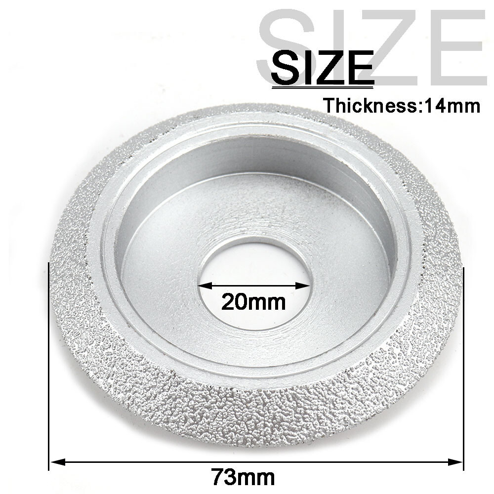3" 75mm Brazed Diamond Grinding Wheel V Type Abrasive Tools for Angle Grinder