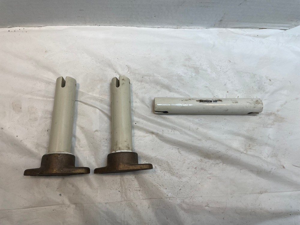 Vintage Ceramic Standoff Insulators 6" tall