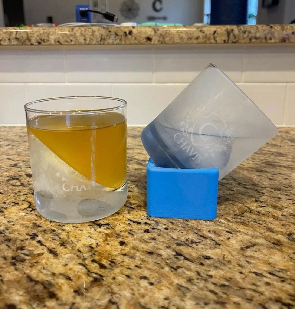 WHISKEY/BOURBON GLASS ICE MOLD