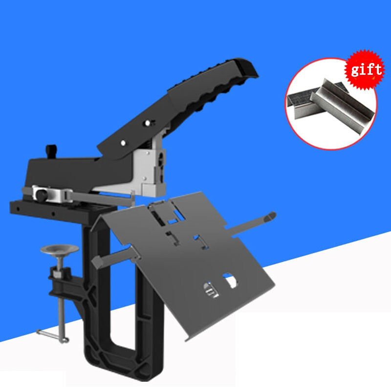 Professional Manual Dual Flat Riding Nail Saddle Stitch Stapler Binding Machine