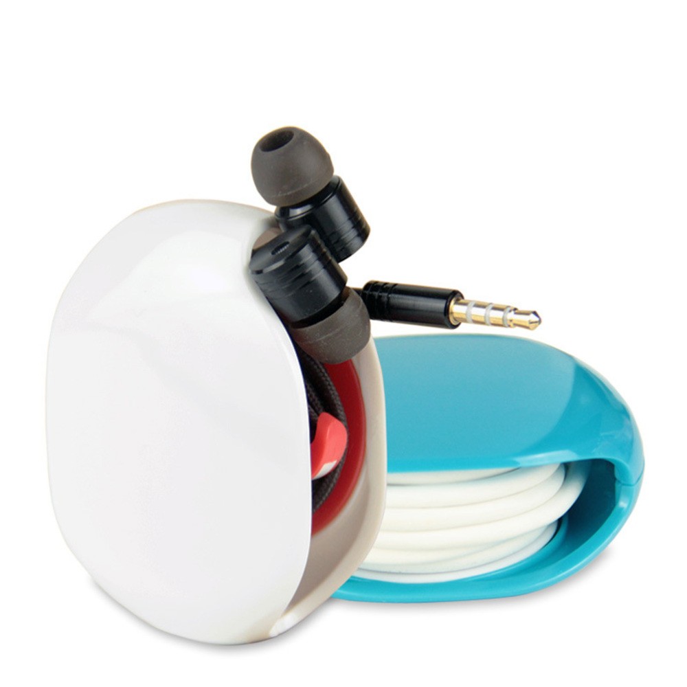 Cord Wrapper for Cables Automatic Roll Earphone Box Data Organizer