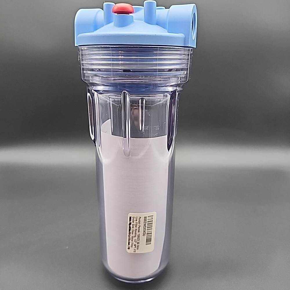 Pentair Pentek 158623 Filter Housing 1/2" NPT 10" Blue Clear Under Sink Filter