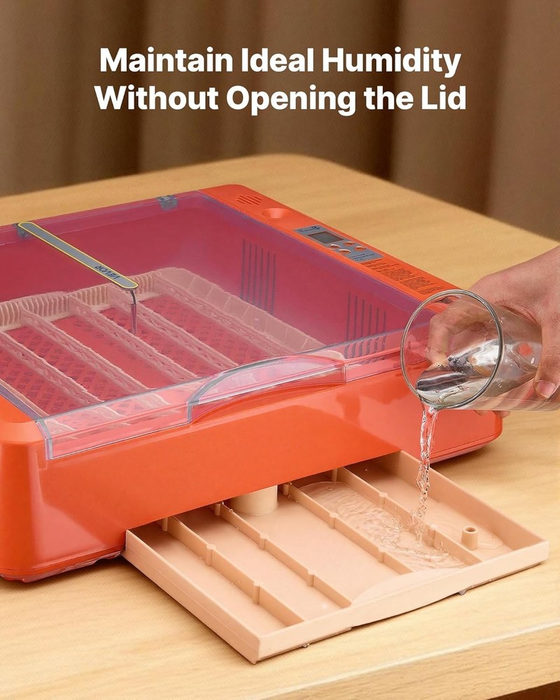 MATICOOPX 20 Egg Incubator with Humidity Display Egg Candler Automatic Egg Turne