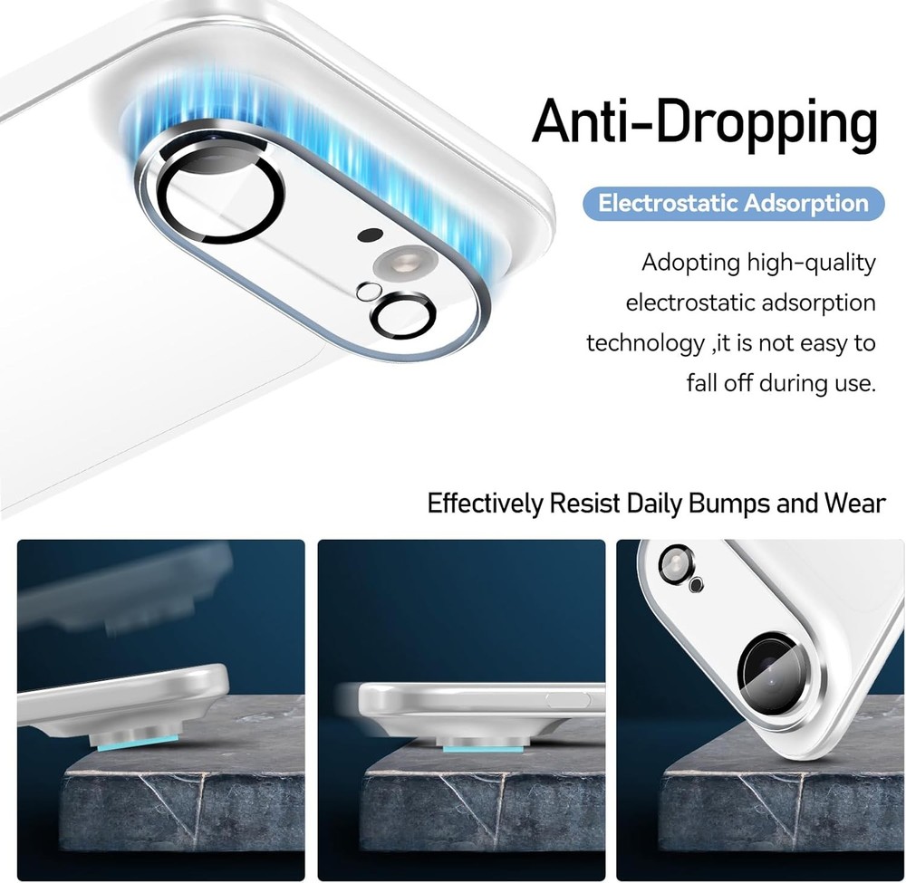 For iPhone 17 Air Only Clear Camera Lens Protector Tempered Glass,Case Friendly