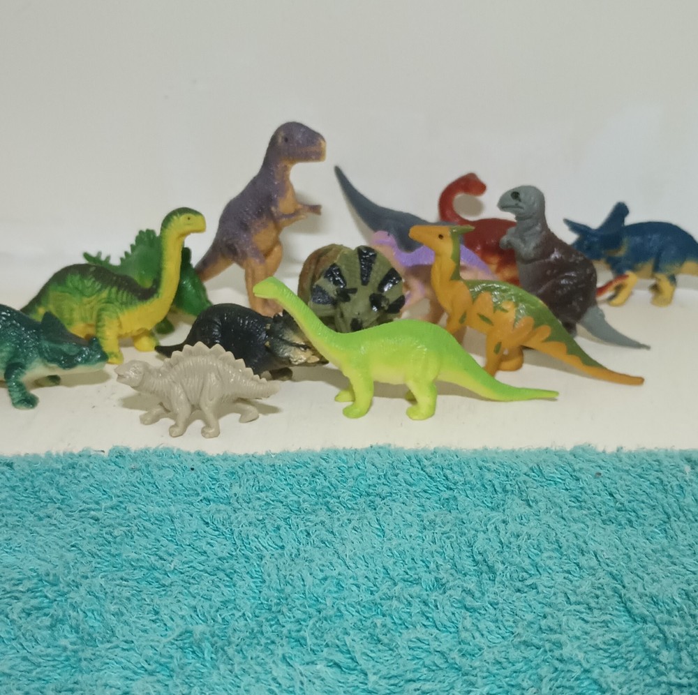 Assorted Plastic Dinosaur Figures
