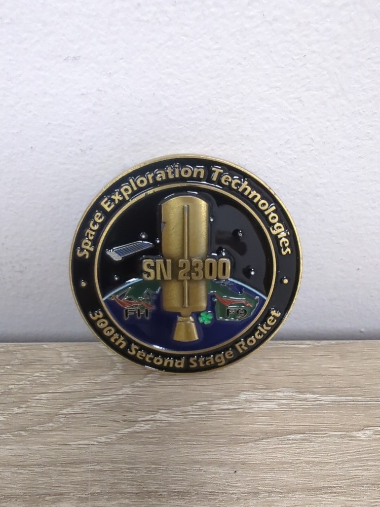 SpaceX - 300th Merlin D Vacuum Engine Commemorative Coin
