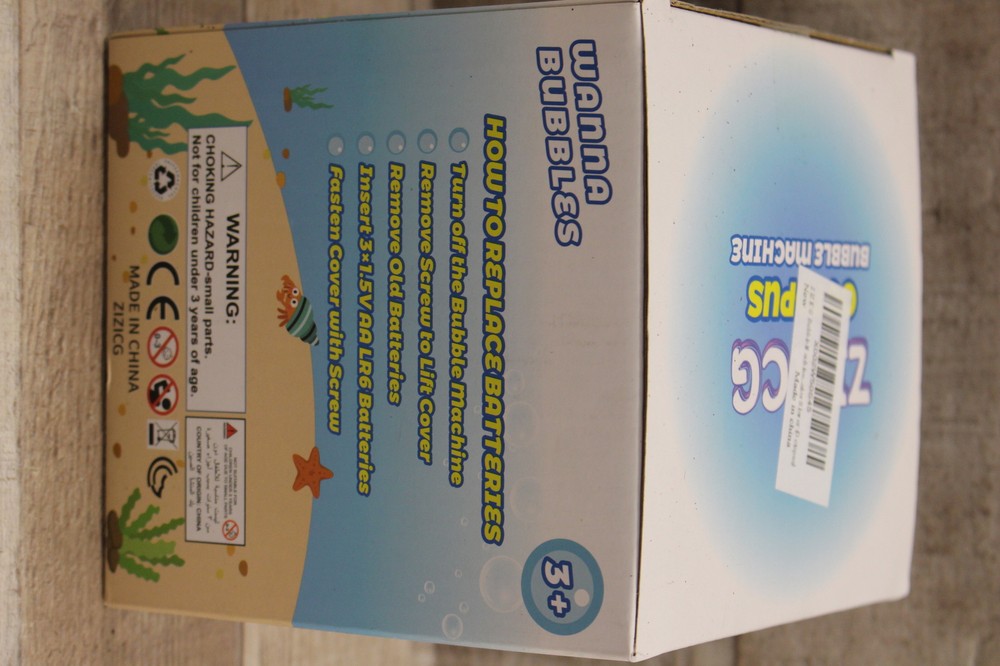 Wanna Bubbles Octopus Automatic Bubble Making Machine - Requires Batteries - New