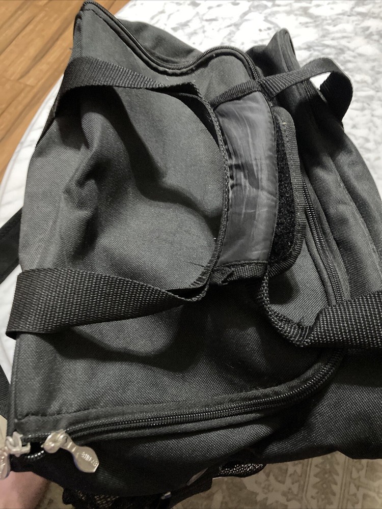 Ebonite Bowling Bag Black With Strap And Handle (some Scuffs See Pics)