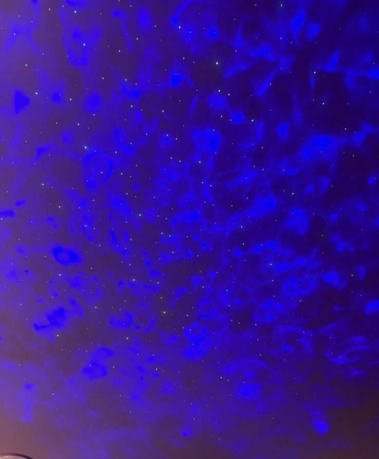 USB Laser Star Night Light Music Starry Water Wave Projector Light Bluetooth