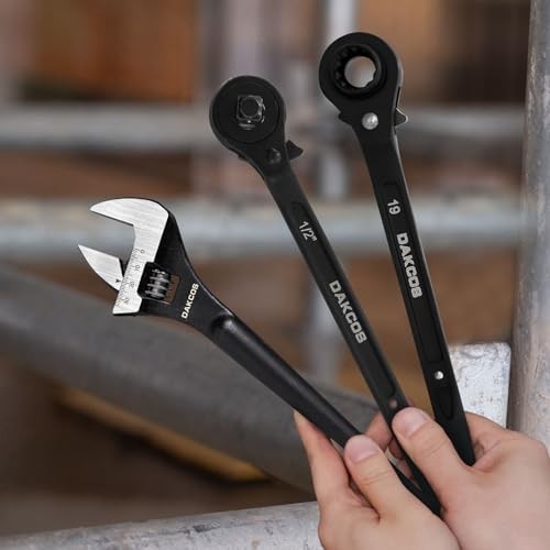 3pcs Spud Wrench Set, 3/4" x 7/8" 12 Point Double Ended Socket 3PC (Black)
