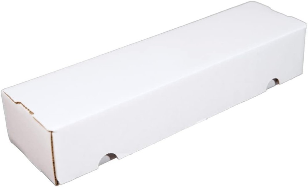Elegant White 3-Pack Trading Card Storage Boxes - Effortless Assembly & Stacking