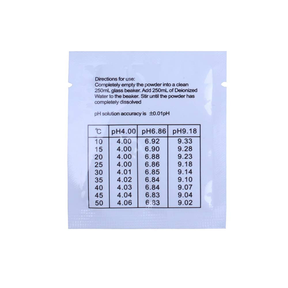 15 Pack 6.86 pH Calibration Solution pH Buffer Powder for Precisely and Easily C