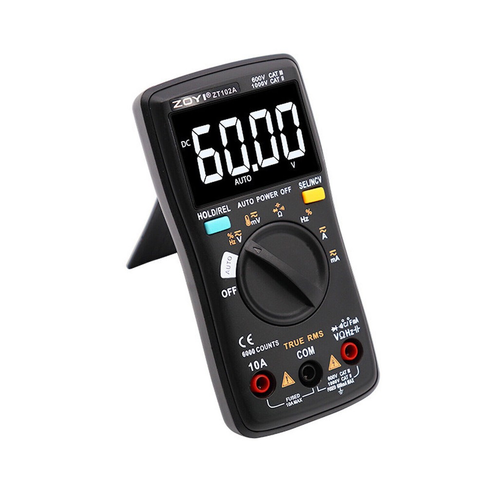TRMS Digital Multimeter 6000 Counting with Automatic Range