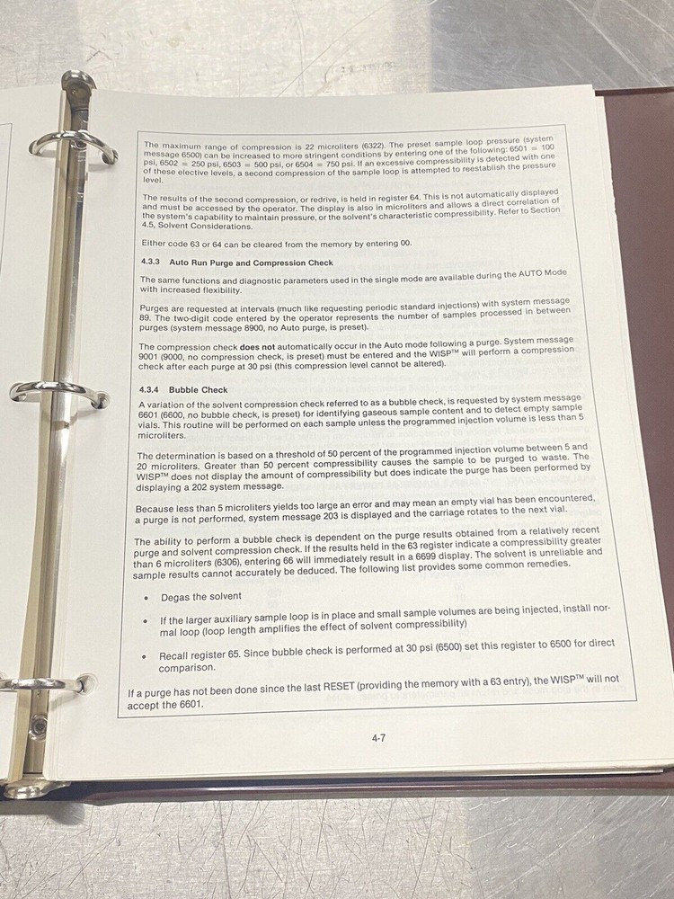 Waters WISP 710B Waters Intelligent Sample Processor - Users Guide / Manual