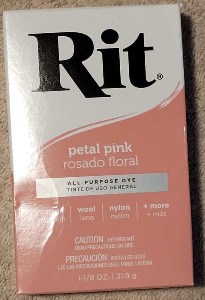 Rit Dye package Petal Pink colored kit (sealed)