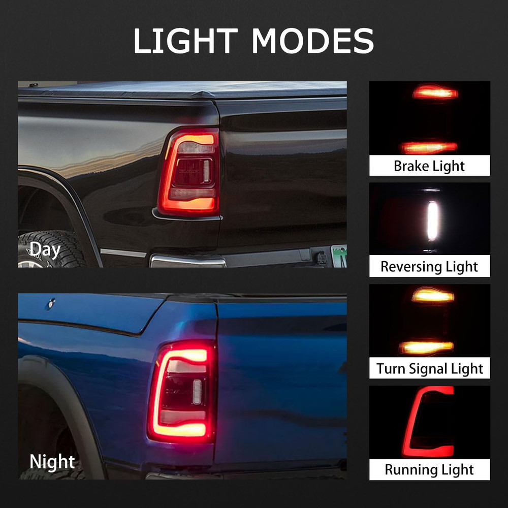 Left Driver Side Rear LED Tail Lights Assembly W/Blind Spot Compatible with 2019
