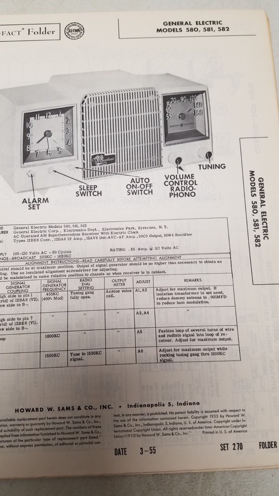 Sams Photo Fact #270 3/55 missing folder 18 (D)