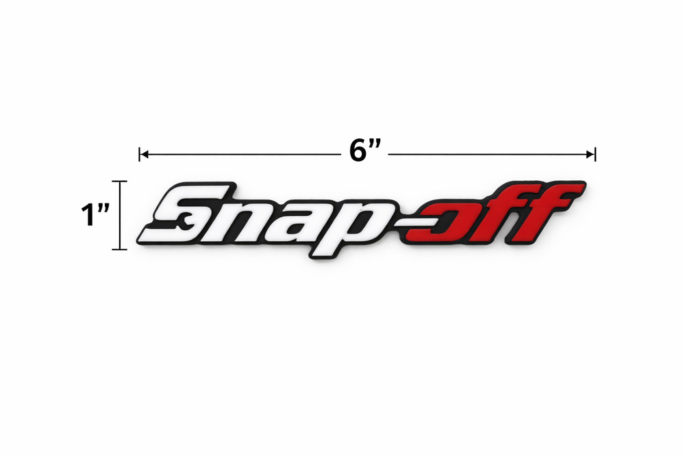 Snap-off Novelty 3D Printed Tool Box Badge.