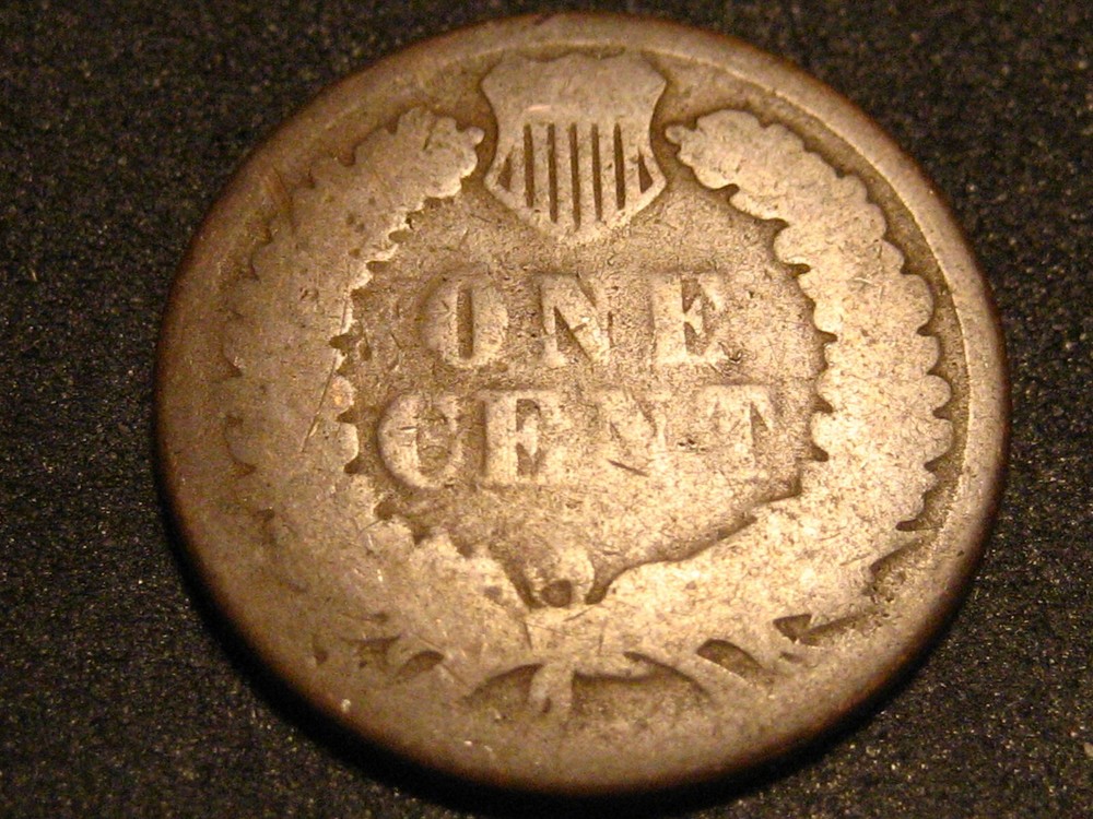 1883 Indian Head Cent Damaged