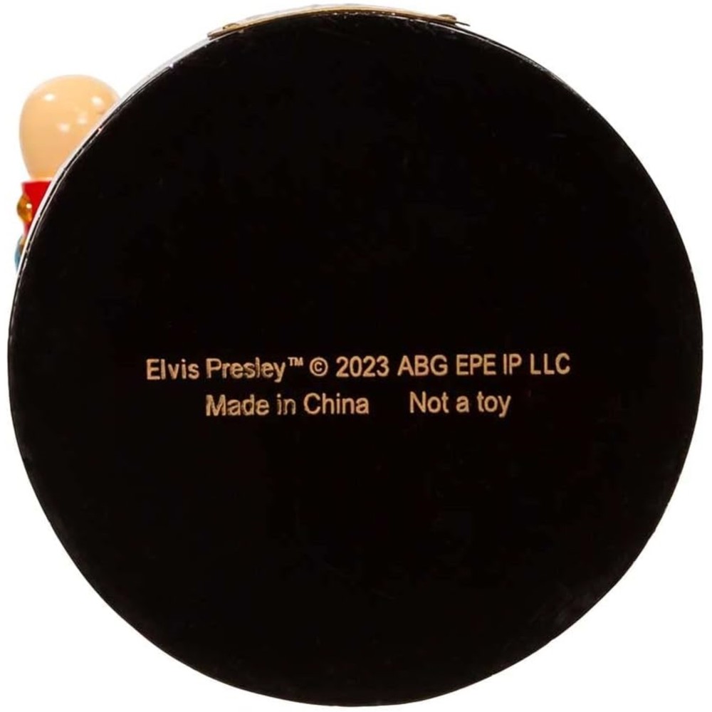 Kurt Adler Elvis Presley with Teddy Bear Nutcracker, Multicolored, 10"