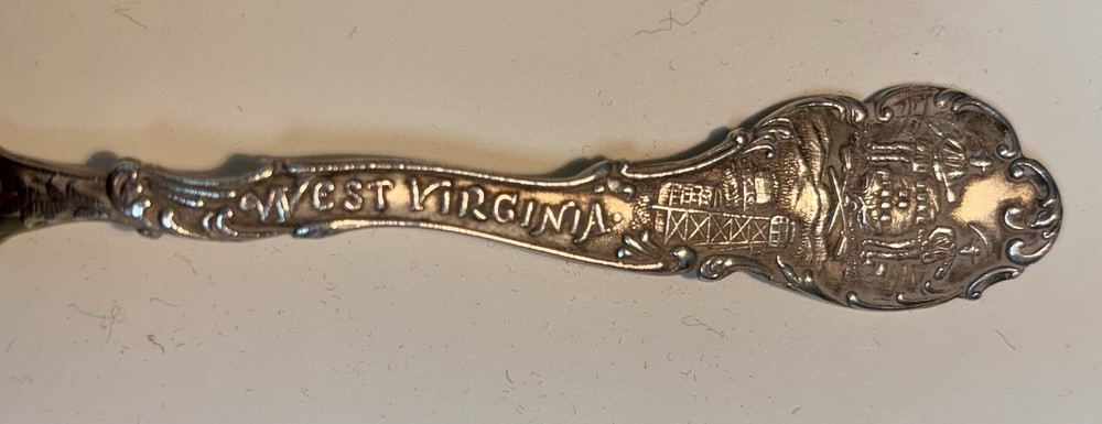 Sterling Silver Souvenir Spoon-Wheeling