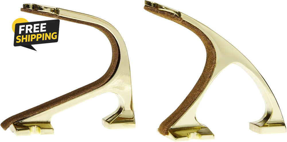 Rifle Brass Wall Mount Hooks - Heavy-Duty Rack