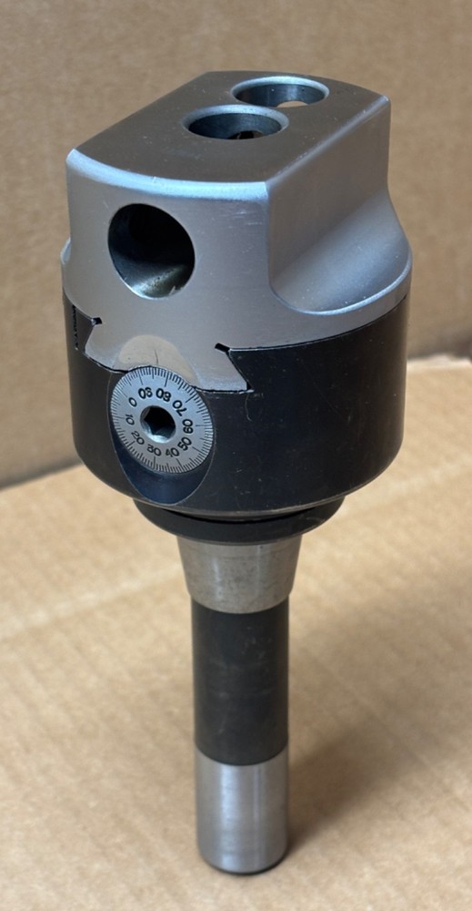 Offset 3/4" Boring Head w/R8 Shank 3" Body Diameter Threaded Mount - NICE