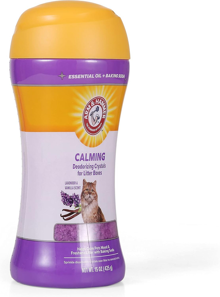 Cat Litter Deodorizing Crystals with Baking Soda, Odor Neutralizer, Dissolving L