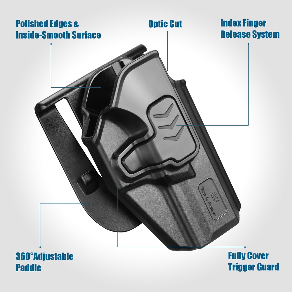 Level II Index finger release,OWB Polymer Holster Fit Ruger Security 9 Standard