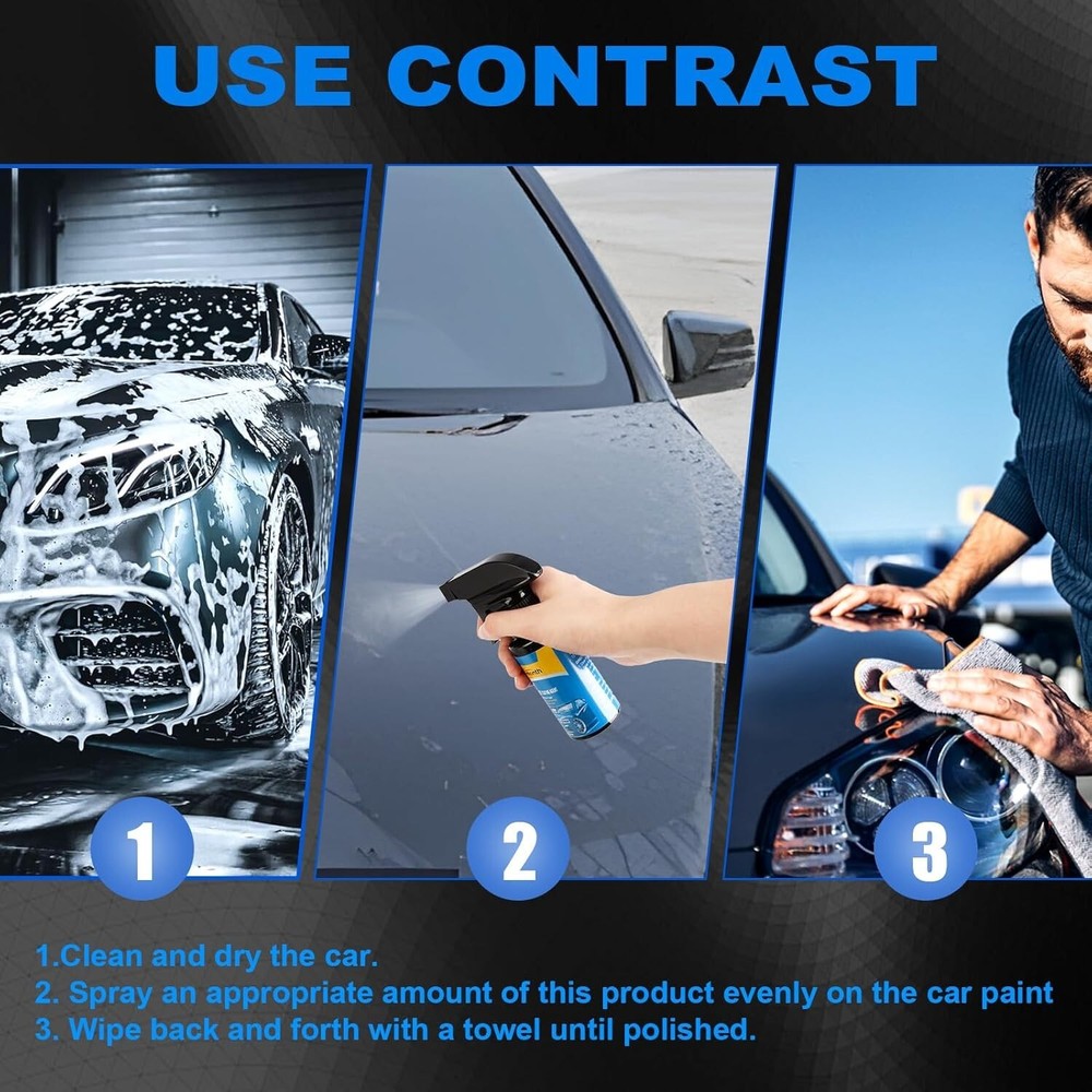 Car Coating Spray,Quick Effect Coating Agent,Car Scratch Wax Polish Spray Liquid