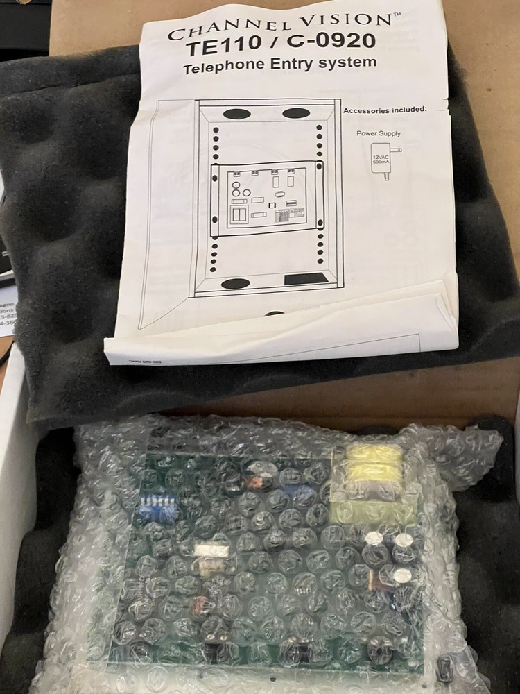 Channel Vision C-0920 Telephone Entry System NOS